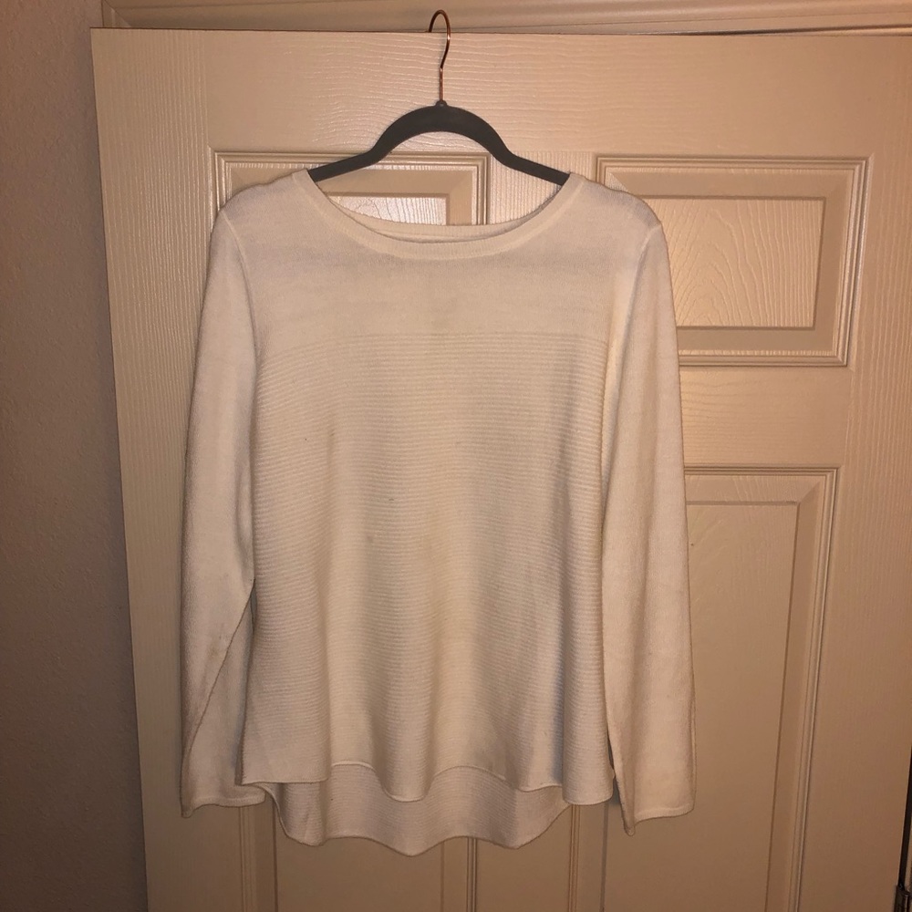 White sweater size LARGE